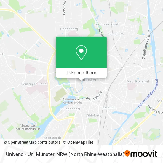 Карта Univend - Uni Münster