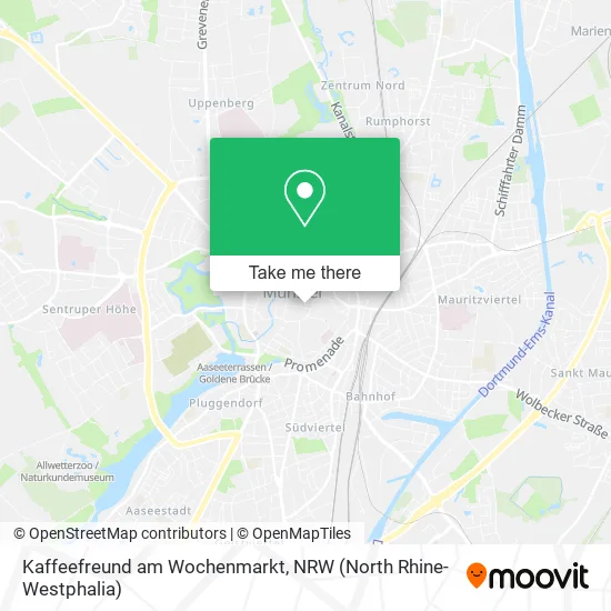 Карта Kaffeefreund am Wochenmarkt