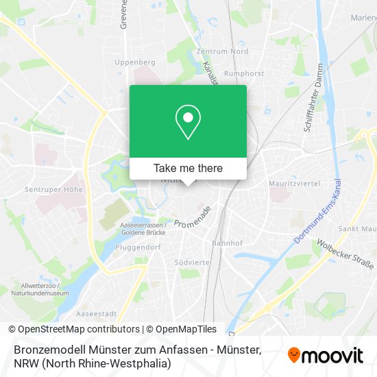 Bronzemodell Münster zum Anfassen - Münster map