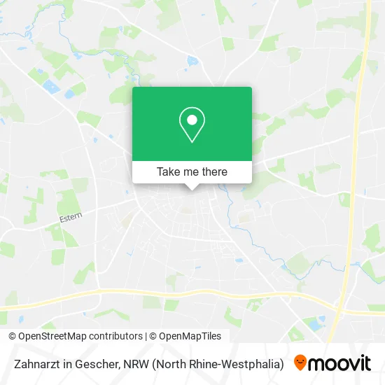 Карта Zahnarzt in Gescher