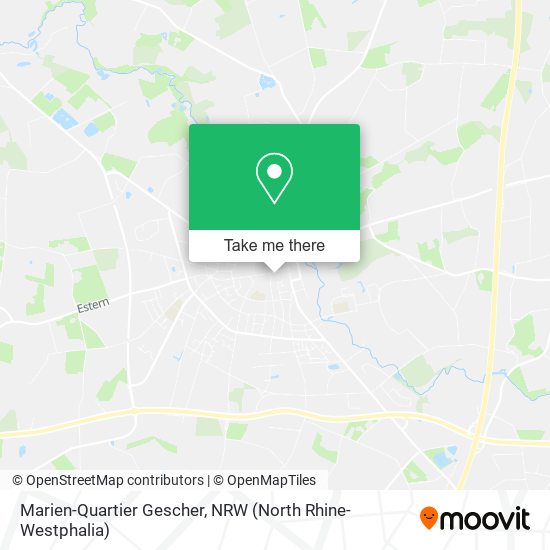 Marien-Quartier Gescher map