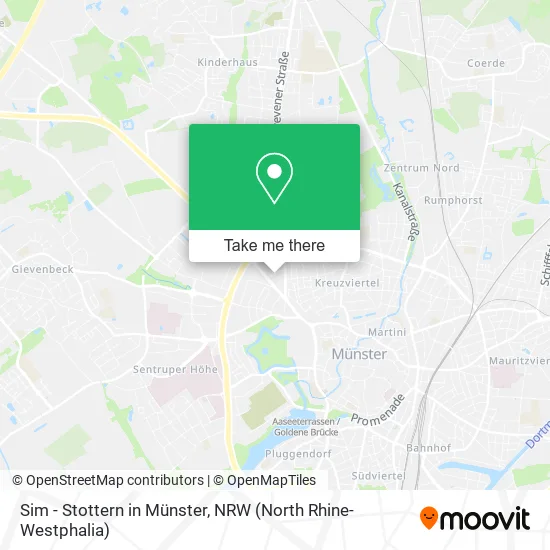 Карта Sim - Stottern in Münster
