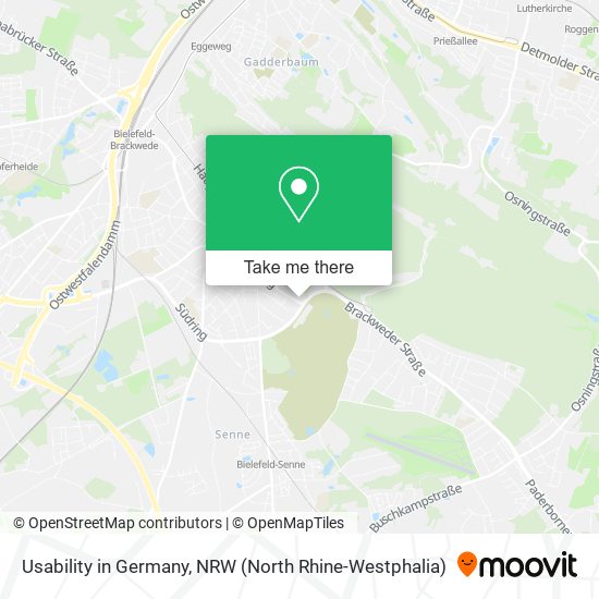 Usability in Germany map