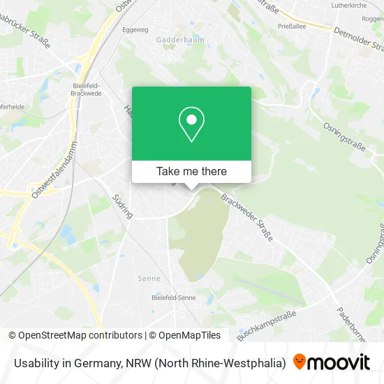Карта Usability in Germany