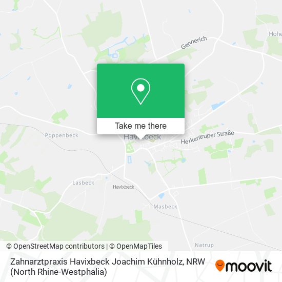 Zahnarztpraxis Havixbeck Joachim Kühnholz map