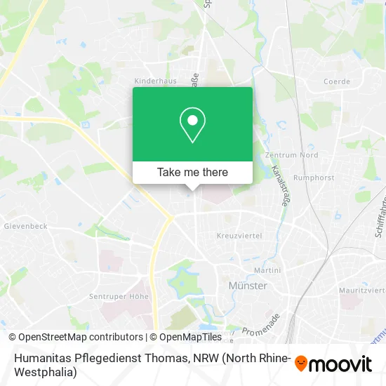 Карта Humanitas Pflegedienst Thomas