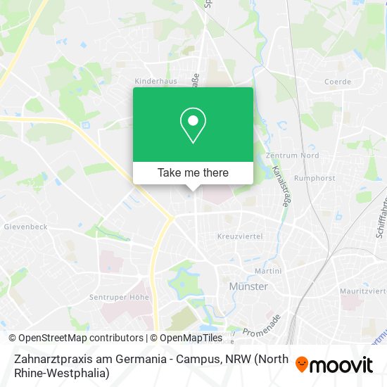 Zahnarztpraxis am Germania - Campus map