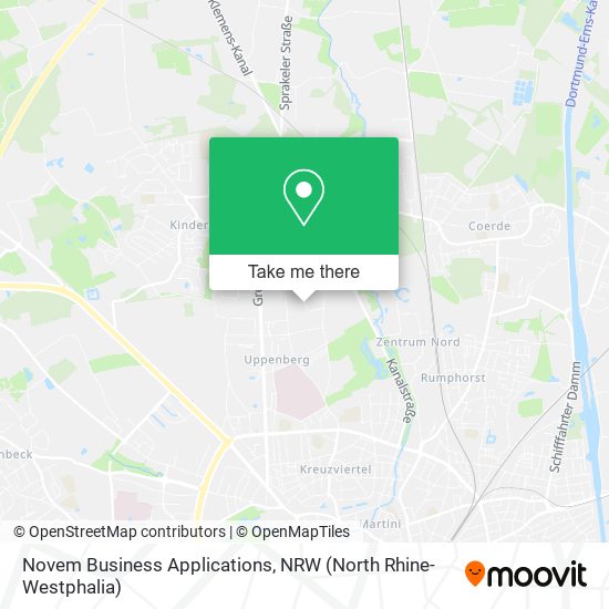 Novem Business Applications map