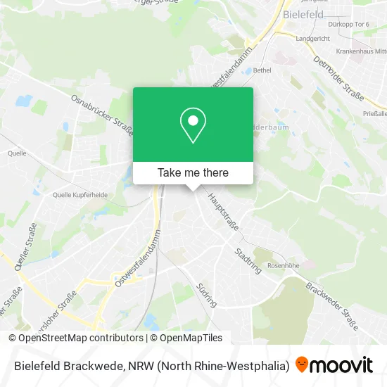 Карта Bielefeld Brackwede