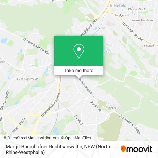 Карта Margit Baumhöfner Rechtsanwältin