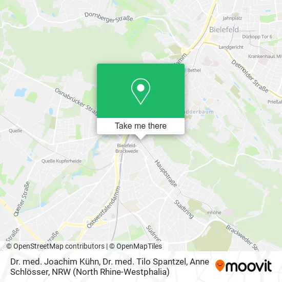 Dr. med. Joachim Kühn, Dr. med. Tilo Spantzel, Anne Schlösser map