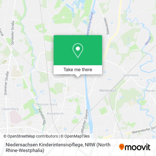 Niedersachsen Kinderintensivpflege map