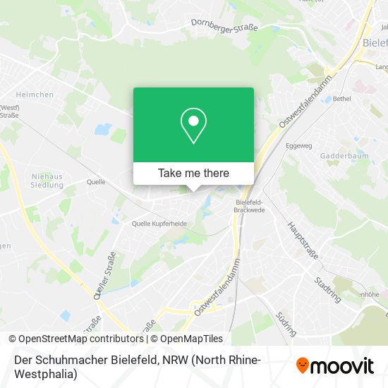 Der Schuhmacher Bielefeld map