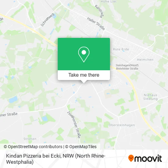 Карта Kindan Pizzeria bei Ecki