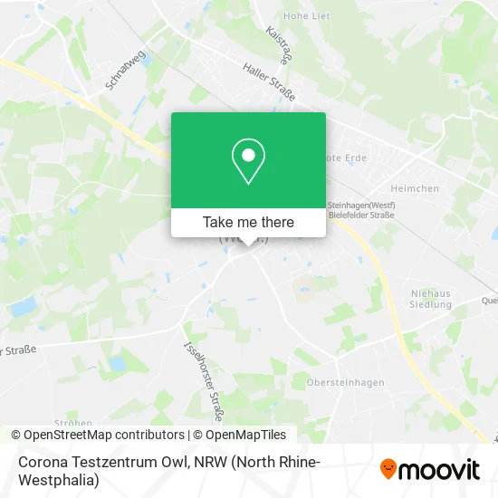 Карта Corona Testzentrum Owl