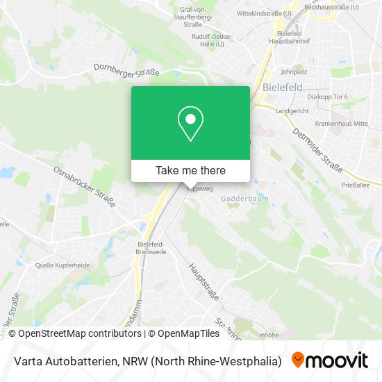 Varta Autobatterien map