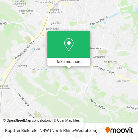 Kopffrei Bielefeld map