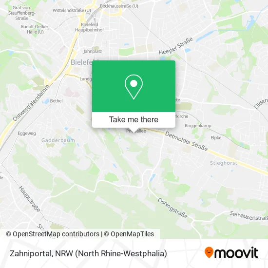 Карта Zahniportal