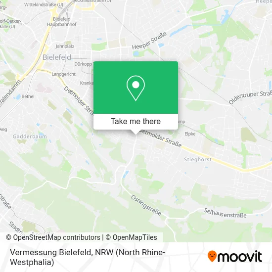 Vermessung Bielefeld map