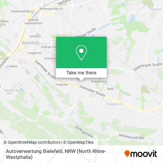 Карта Autoverwertung Bielefeld