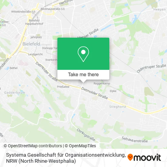 Карта Systema Gesellschaft für Organisationsentwicklung