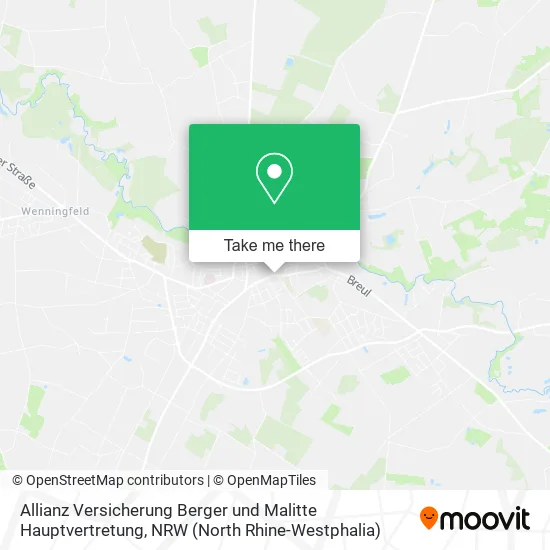 Карта Allianz Versicherung Berger und Malitte Hauptvertretung