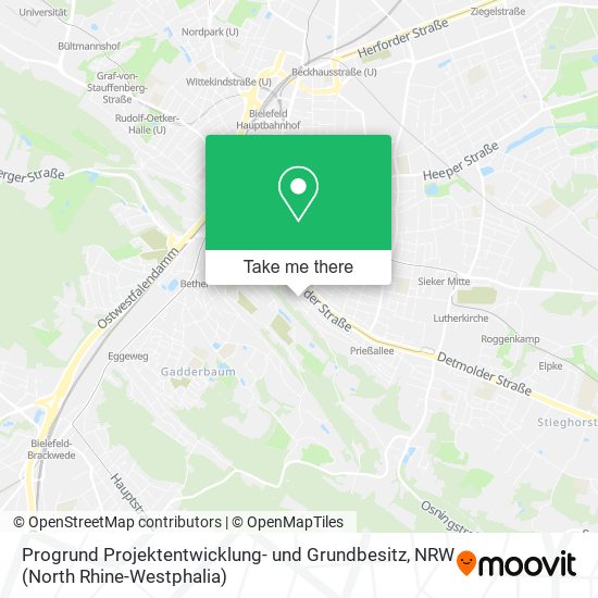Progrund Projektentwicklung- und Grundbesitz map