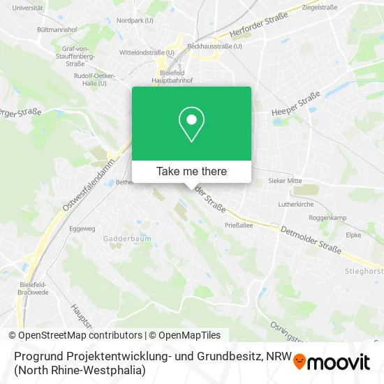 Карта Progrund Projektentwicklung- und Grundbesitz