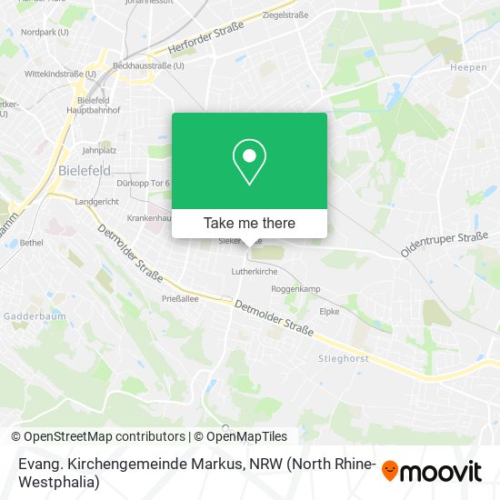 Evang. Kirchengemeinde Markus map