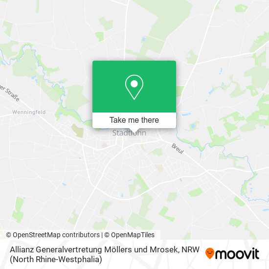 Карта Allianz Generalvertretung Möllers und Mrosek