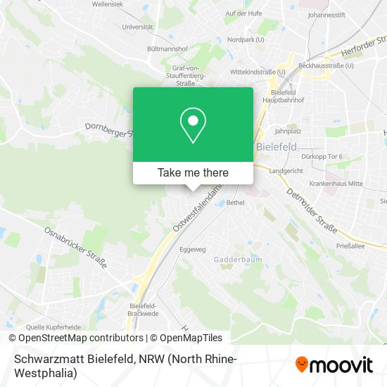 Schwarzmatt Bielefeld map