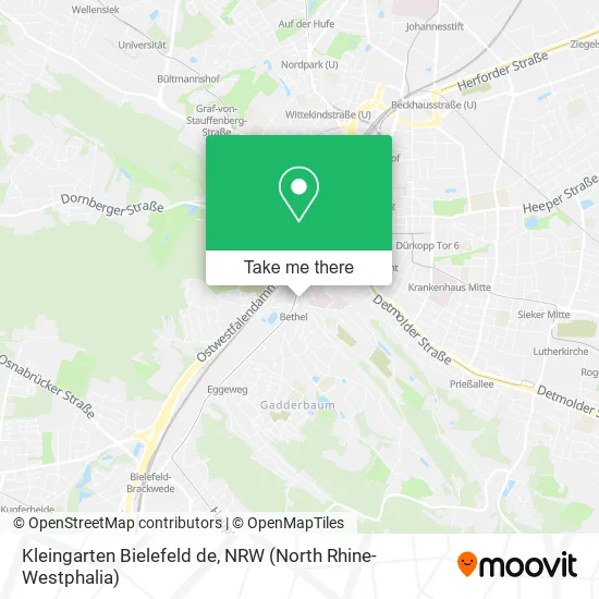 Kleingarten Bielefeld de map