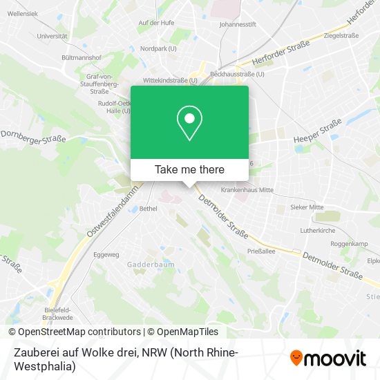 Zauberei auf Wolke drei map