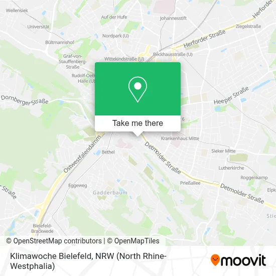 Klimawoche Bielefeld map