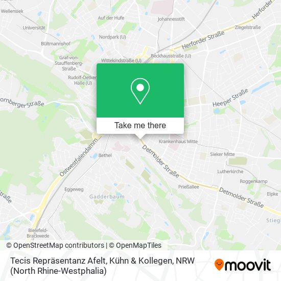 Tecis Repräsentanz Afelt, Kühn & Kollegen map