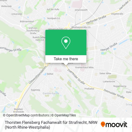 Thorsten Flensberg Fachanwalt für Strafrecht map
