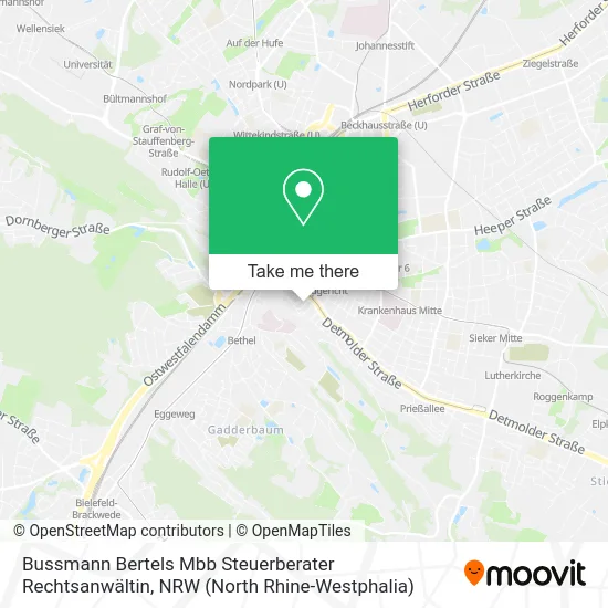 Карта Bussmann Bertels Mbb Steuerberater Rechtsanwältin