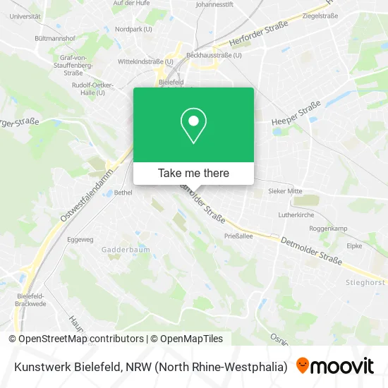 Карта Kunstwerk Bielefeld
