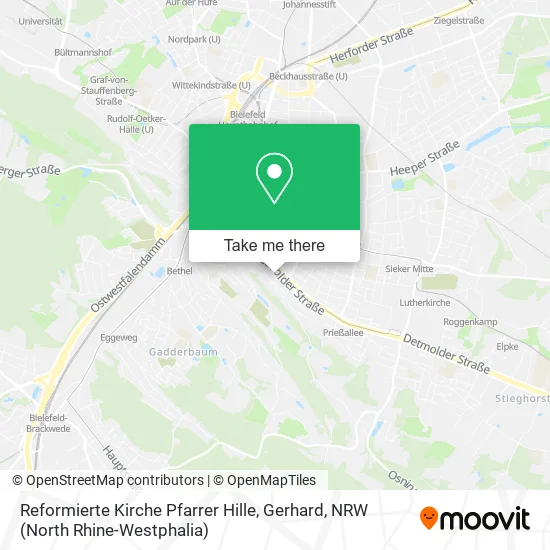 Карта Reformierte Kirche Pfarrer Hille, Gerhard