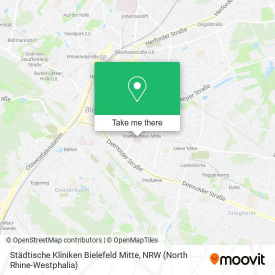 Städtische Kliniken Bielefeld Mitte map