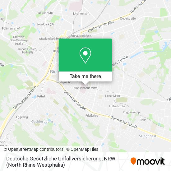 Deutsche Gesetzliche Unfallversicherung map