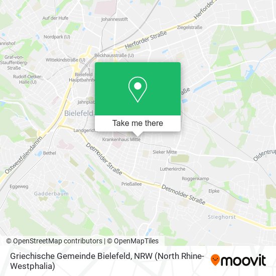 Griechische Gemeinde Bielefeld map