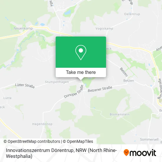Innovationszentrum Dörentrup map