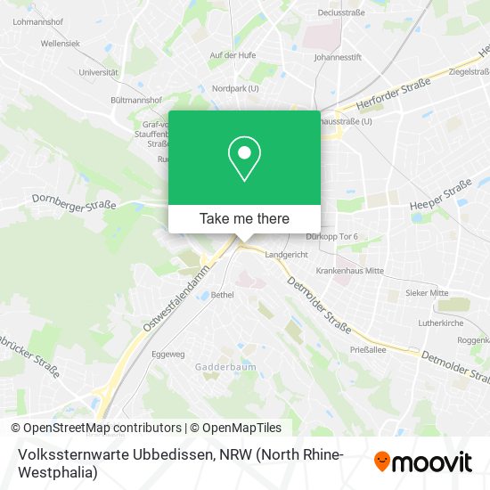 Volkssternwarte Ubbedissen map