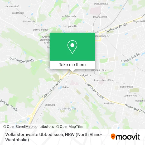 Карта Volkssternwarte Ubbedissen