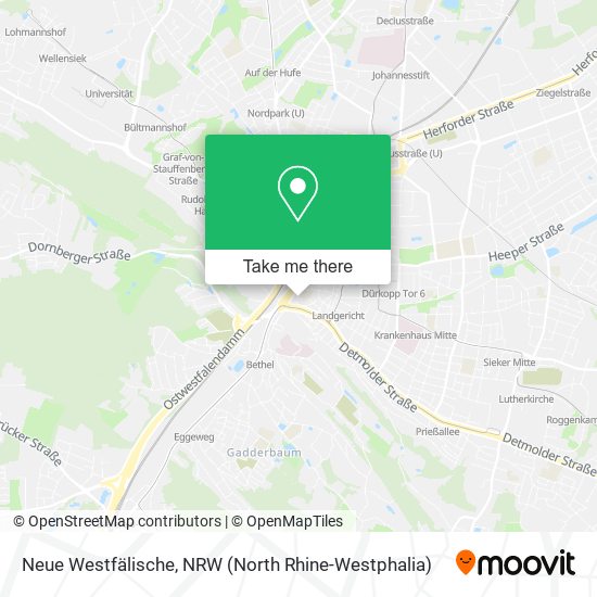 Neue Westfälische map