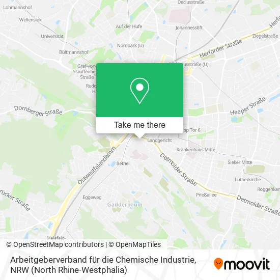 Карта Arbeitgeberverband für die Chemische Industrie