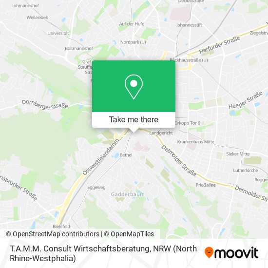 Карта T.A.M.M. Consult Wirtschaftsberatung