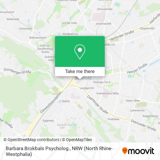 Barbara Brokbals Psycholog. map