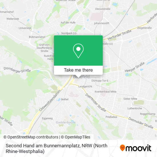 Карта Second Hand am Bunnemannplatz